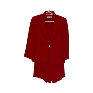 Elegant Red Tahari Set by Arthur S Levine Tahari Collection